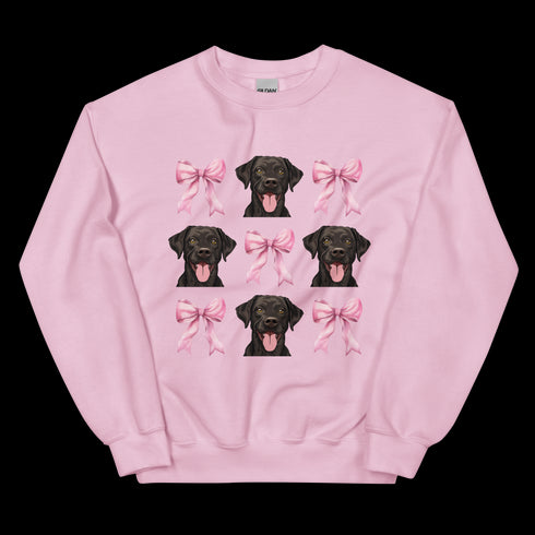 Chocolate Lab with Bows Sweatshirt