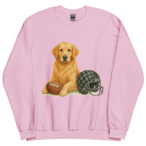 Golden Retriever Football Sweatshirt