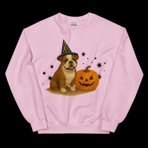 English Bulldog Halloween Witchy Dogs Sweatshirt