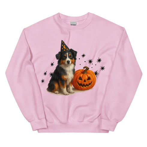 Australian Shepherd Halloween Witchy Dogs Sweatshirt