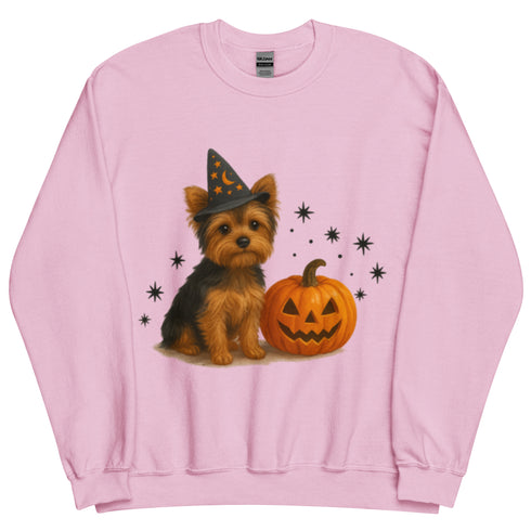 Yorkie Halloween Witchy Dogs Sweatshirt