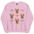 Blonde Yorkie with bows Sweatshirt