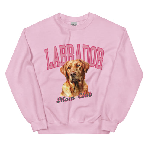 Red Lab Dog Mom Club Sweatshirt