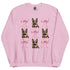 German Shepherd with Bows Sweatshirt