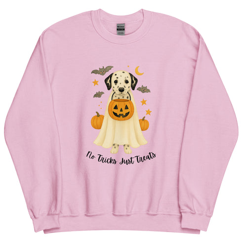 Dalmatian No Tricks Just Treats Crewneck