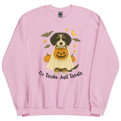 Aussiedoodle No Tricks Halloween Crewneck