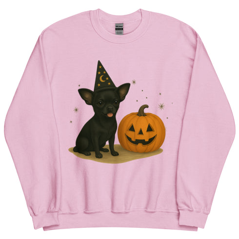 Black Chihuahua Halloween Witchy Dogs Sweatshirt