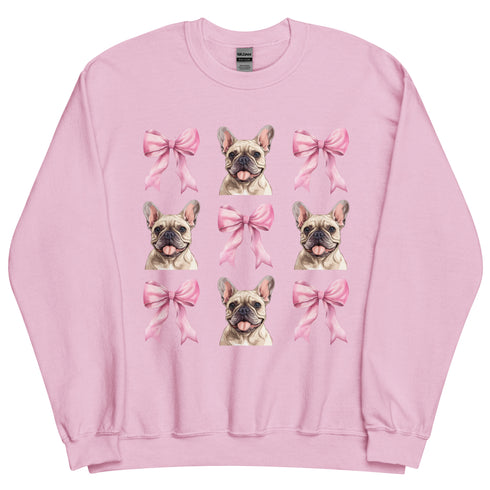 French Bulldog with Bows Sweatshirt