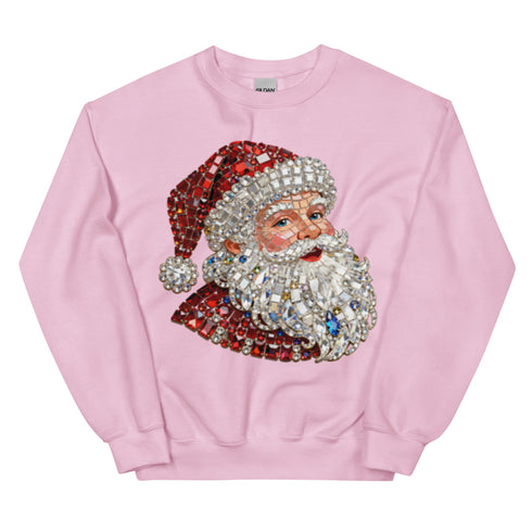 Rhinestone Santa Sweatshirt,