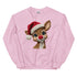 Faux Yarn Reindeer Crewneck