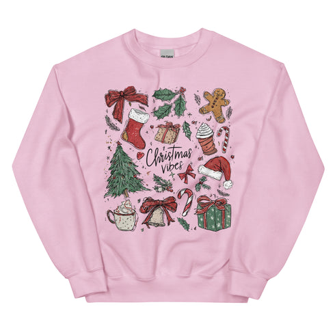 Christmas Vibes Doodles Sweatshirt