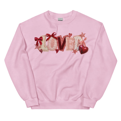 Loved Faux Quilt Crewneck