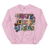 Love Like Jesus Faux Quilt Crewneck