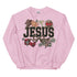 Jesus Faux Quilted Crewneck