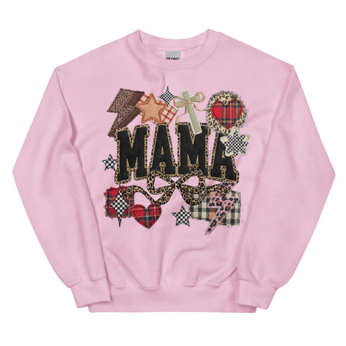 MAma Faux Quilt Sweatshirt