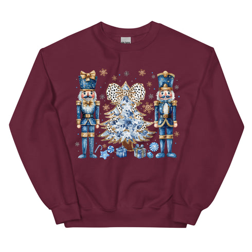 Blue Nutcracker Christmas Sweatshirt