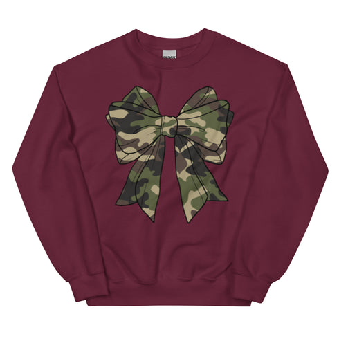 Camo Bow Crewneck