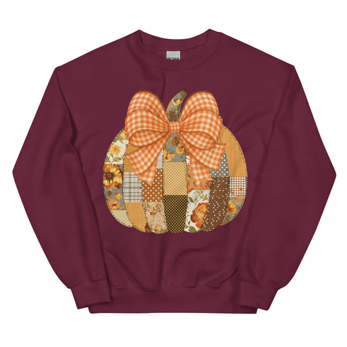 Fall Pumpkin Patchwork Sweatshirt