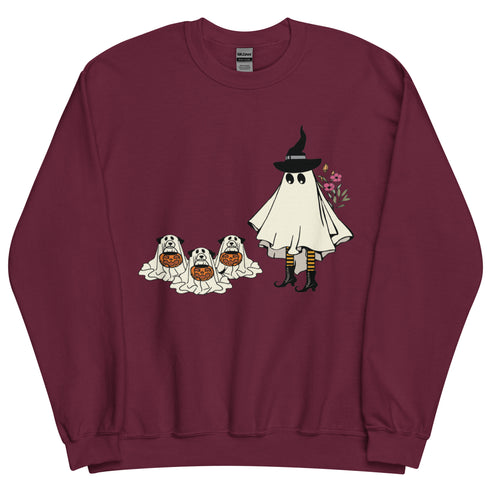 Witch and her Pups Crewneck