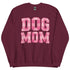 Pink Dog Mom Plaid Crewneck