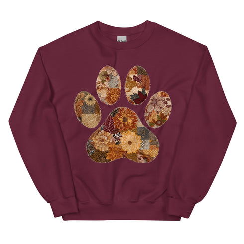 Floral Dog Mom Fall Crewneck