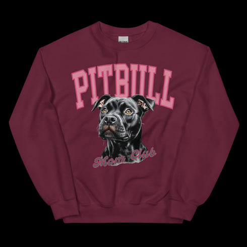 Black Pitbull Mom Club Sweatshirt