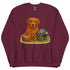 Red Golden Retriever Football Crewneck