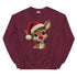 Faux Yarn Reindeer Crewneck