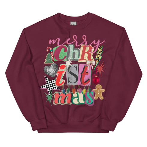 Merry Christmas Preppy Crewneck