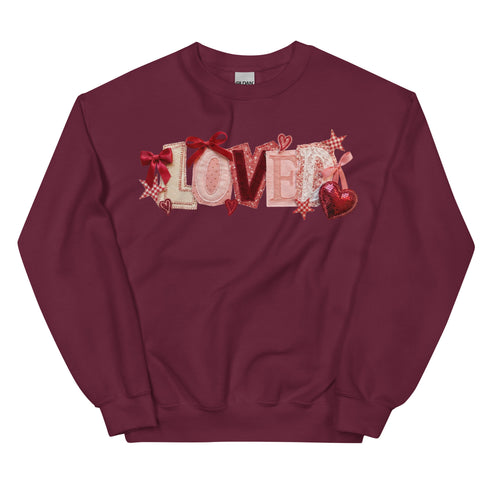 Loved Faux Quilt Crewneck