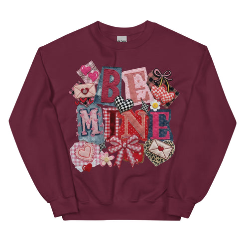 Be Mine Faux Quilt Sweatshirt
