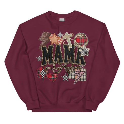 MAma Faux Quilt Sweatshirt