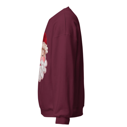 Santa Faux Patchwork Christmas Sweatshirt,