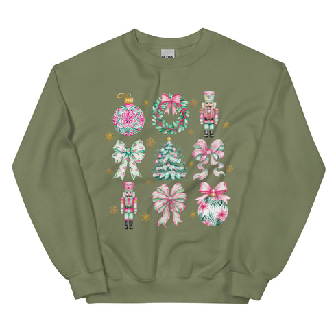 Pink and Green Christmas Doodle