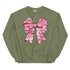 Camo Pink Bow Crewneck