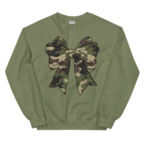 Camo Bow Crewneck
