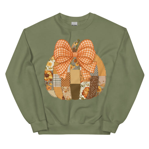 Fall Pumpkin Patchwork Sweatshirt