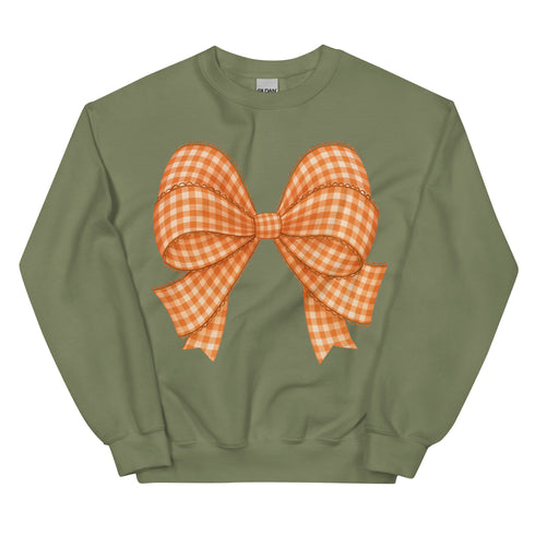Plaid Fall Bow Sweatshirt