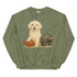 English Creme Retriever Football Crewneck