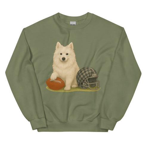 American Eskimo Football Sweatshirt