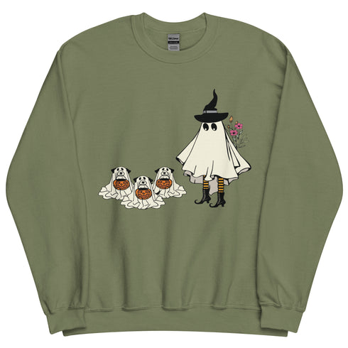 Witch and her Pups Crewneck