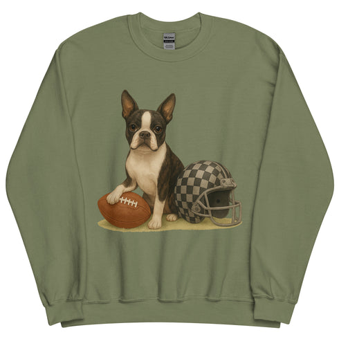 Boston Terrier Football Sweatshirt