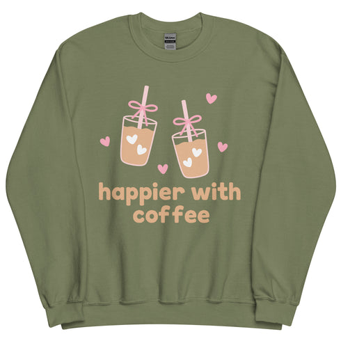 Happier with Coffee Crewneck
