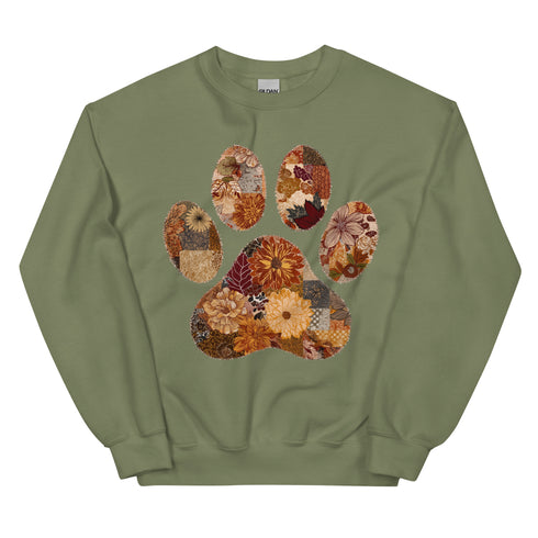 Floral Dog Mom Fall Crewneck
