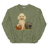 White Poodle Football Sweatshirt