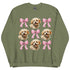 Maltipoo Pink Bow Dog Sweatshirt