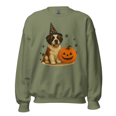 St. Bernard Witchy Dog Sweatshirt