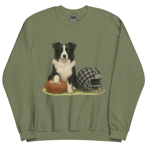 Border Collie Football Sweatshirt