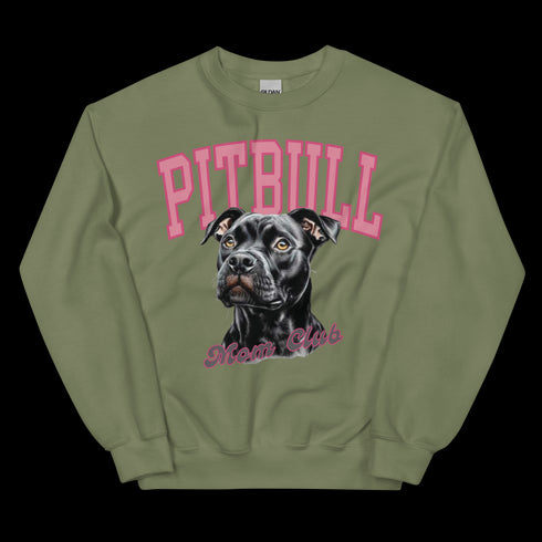 Black Pitbull Mom Club Sweatshirt