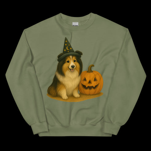 Sheltie Witchy Dog Sweatshirt
